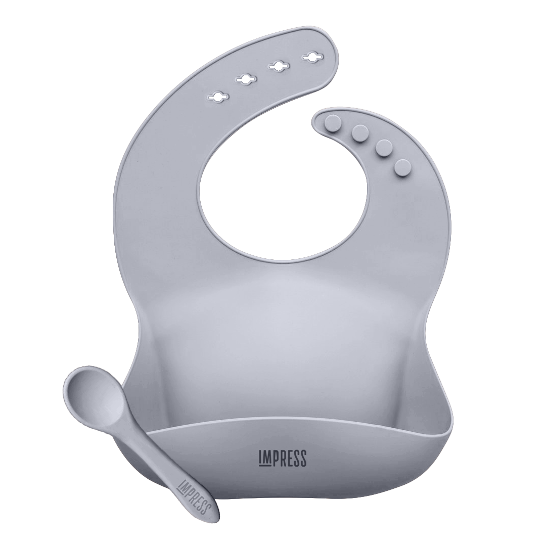 grey-bib-and-spoon-set-impress-foods