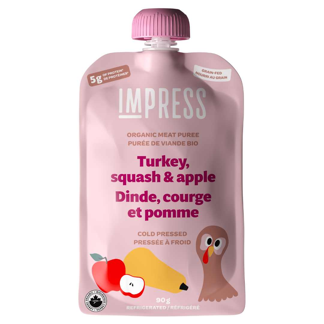 Turkey, squash & apple pouch