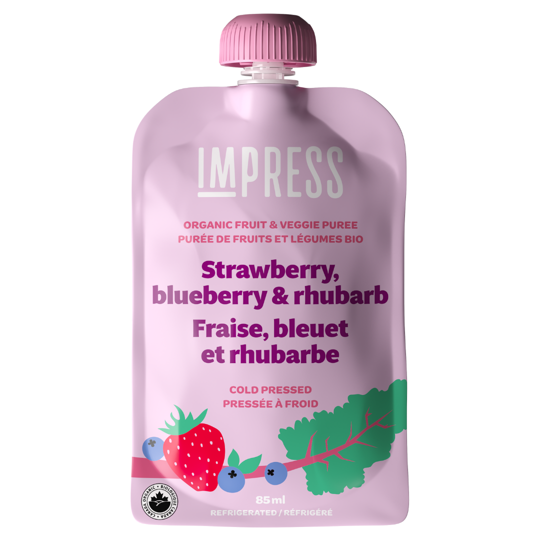 Strawberry, Blueberry and Rhubarb Pouch