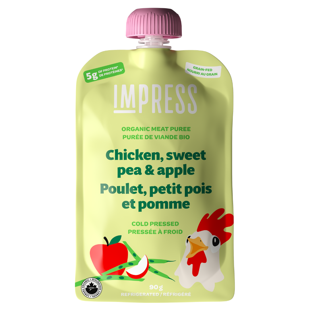 Chicken, sweet pea & apple
